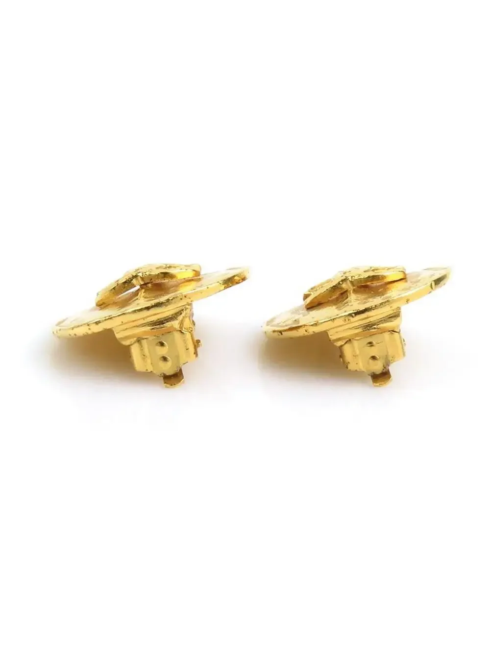 Auth Chanel Vintage Cc Logo Clip On #303105C27B